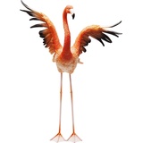 Kare 63948 Design Deko Figur Flamingo Road Fly 66cm, große Dekofigur Flamingo, Tierfigur Pink, Dekoobjekt Flamingo fliegend, (H/B/T) 66x50x28cm