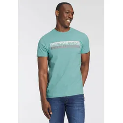 T-Shirt, mit modischem Frontprint, Gr. XXL, mint, , 10108169-XXL