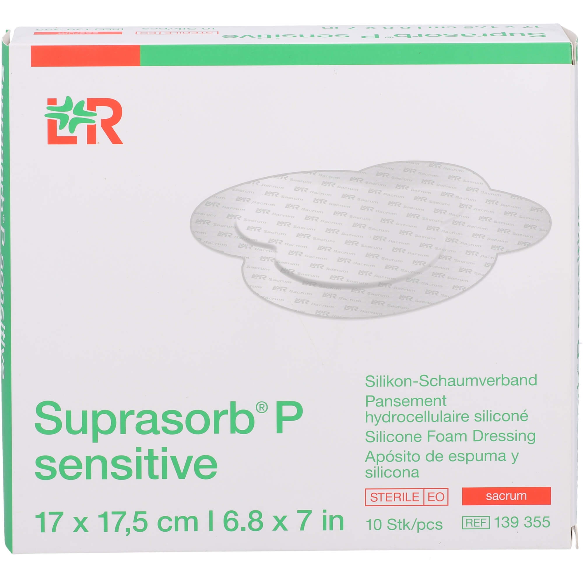 Suprasorb P Sensitive Pu-Schaumv.sacr.bor.17x17.5 10 ST