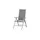 Möbel Kraft Solitaire Gartenklappsessel 58,5 x 67 x 109 cm grau/silber klappbar