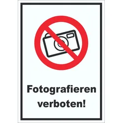Fotografieren verboten Aufkleber Keine Photos A7 (74x105mm)