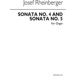 SONATA A MINOR NO.4 OP.98  AND SONATA NO.5 OP.111 FOR ORGAN GRACE, HARVEY, ED, Fachbücher