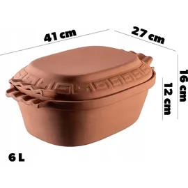 Kadax Tonbräter 6L oval 27 x 41 cm