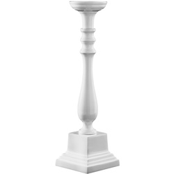 LE COQ PORCELAINE Stylos 1-flammiger weißer Kandelaber h cm 38,5