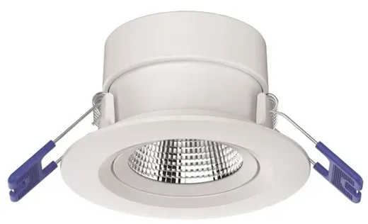 Opple LED-Einbauspot Chiara, 6W, 450lm, 2700K, weiß, schwenkbar