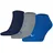 Puma Sneakersocken 3 Paar Blau/Grau 43-46