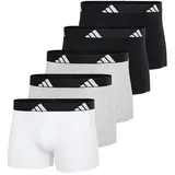 adidas Active Flex Cotton Boxershorts schwarz/weiß/grau M 5er Pack