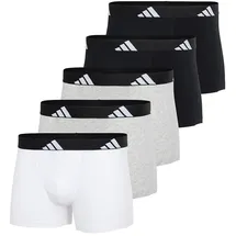 adidas Active Flex Cotton Boxershorts schwarz/weiß/grau M 5er Pack