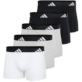 adidas Active Flex Cotton Boxershorts schwarz/weiß/grau M 5er Pack
