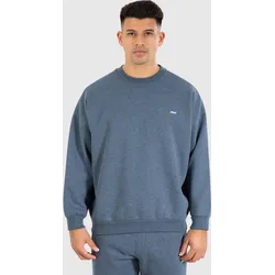 Herren Sweatshirt Kade Blau Melange jeansblau S
