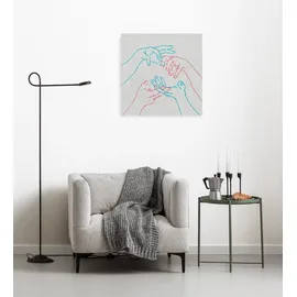 KOMAR Glory Hands - 60 x 60 cm", - Bild Auf Keilrahmen - Minimalistisch Modern