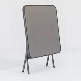 Gardissimo Garda Klapptisch 120 x 80 x 72 cm Silber