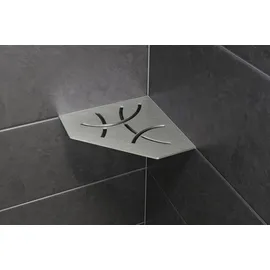 Schlüter Systems Shelf-E-S3 Regal weiß Edelstahl gebürstet