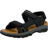 SKECHERS Tresmen Hirano schwarz (44), Wohnung, 1 bis 3 cm, Klettverschluss, Lässig