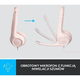 Logitech H390 USB-A Rosa