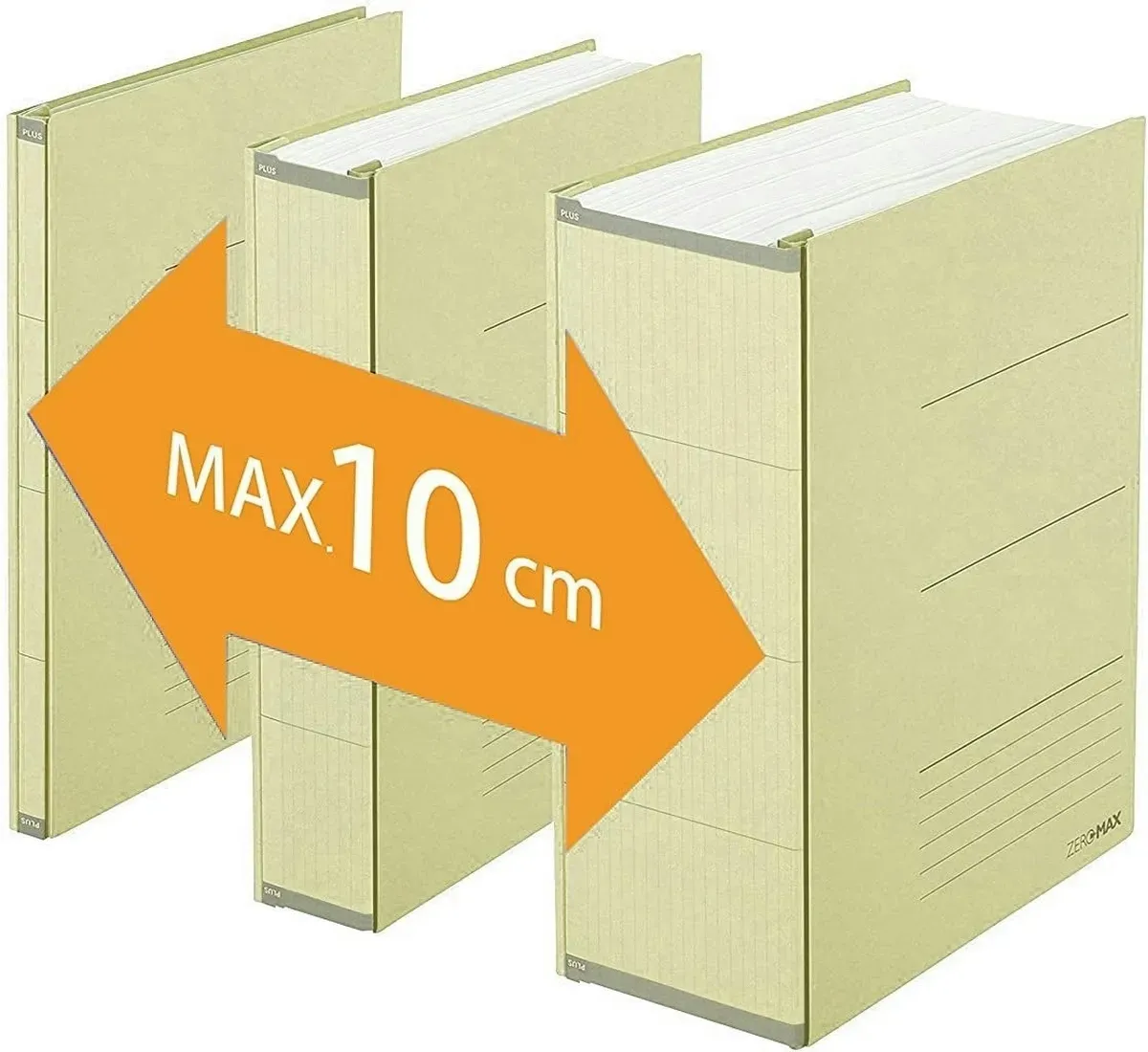 Ablagemappe ZeroMax - beige, erweiterbarer Rücken