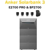 Anker SOLIX Solarbank 3 E2700 Pro Solarspeicher + 3x Anker BP2700 Akku 10,7kWh