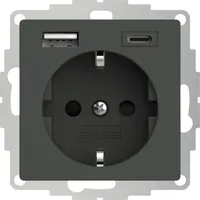 2USB USB-Steckdose 2U-449542 Anthrazit