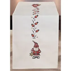 Stickläufer "Wichtel & Hagebutte"