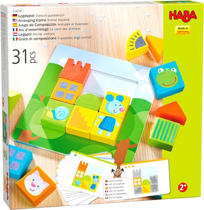 HABA Sales GmbH & Co.KG - Legespiel Tierisch quadratisch (Kinderspiel)