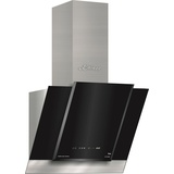 Luxus Dunstabzugshaube 60 cm 910m3/h Abzugshaube kopffrei Schwarz Glas+Umluftset
