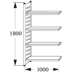 Kerkmann Magazinregal »M2 4 OH« 100 cm breit, 40 cm tief, 100x180x40 cm