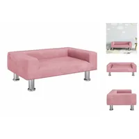 vidaXL Kindersofa Rosa 70x45x26,5 cm Samt