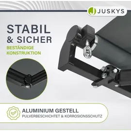 Juskys Gelenkarmmarkise 350 x 300 cm grau