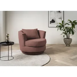 Home Affaire Drehsessel HOME AFFAIRE "MAISIE, Lese-Sessel, Love Seat", rosa (altrosa), B:95cm H:77cm T:95cm, Sessel, Drehsessel, trendige Stoffe MEGA CORD und Web-Velours, 360 Grad drehbar