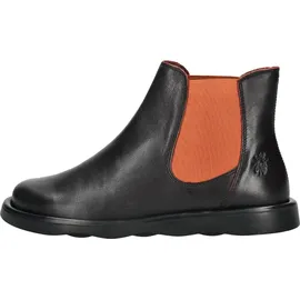 Fly london Stiefelette in Schwarz/Rot - Gr.: 42