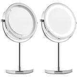 MuCoLa Kosmetikspiegel LED 10fach Schminkspiegel Spiegel Badspiegel Rasierspiegel Licht