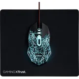 Trust Gaming GXT Gaming Mouse und Mousepad schwarz, USB (24752)