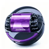 Poolroboter, Poolsauger Akku mit 100 Minuten Laufzeit, Automatische Reinigung mit Selbsteinparkfunktion, 2L Filterkapazität Poolreiniger für Flache Pools bis zu 90m2