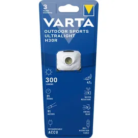 Varta Ultralight H30R white LED Stirnlampe akkubetrieben 100lm 18631101401