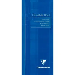 Clairefontaine 10x Klassenheft für Lehrer für die Notenübersicht der Schüler, 8,5x20 cm, 16 Blatt 110g - Sortiert 3529C