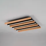 Trio led Deckenlampe fontana 46 x 30 cm holz/schwarz Holz/Metall