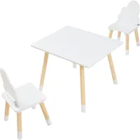 [en.casa] En.Casa, + Kindersitzgruppe Hovle mit Wolken-Design Weiß