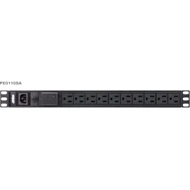 ATEN PE0110SG 19 Zoll Netzwerkschrank-Steckdosenleiste Schwarz
