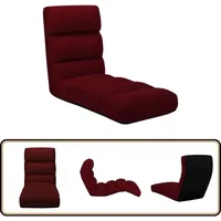 Vidaxl - Bodenstuhl Faltbar Weinrot Kunstleder - Bodensegel - Loungebett - Gartenmöbel - Outdoor Möbel - Faltbarer Stuhl