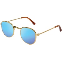 Heless Sonnenbrille, gold, blau verspiegelt (153)