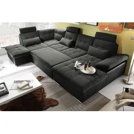 ed exciting design Wohnlandschaft JAKARTA / Schwarz/Grau