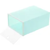 Schuhboxen - Stapelbare Schuhaufbewahrung - Große Kunststoffbox mit Klappdeckel - Staubdicht - Set mit 20 Stück - Grün - Grün