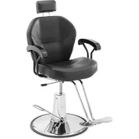 Physa Friseurstuhl Kopf- und T-Fußstütze 52 - 64 cm 150 kg neigbar schwarz Friseursessel Friseurstuhl höhenverstellbar