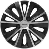 Goodyear GOD9053 Zweifarbig Auto Radkappen Monaco 14", Schwarzes/Silber