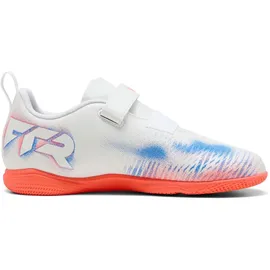 Puma Future 8 Play V IT Kinder 01 - PUMA white/PUMA black/glowing red 34.5