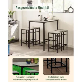 SoBuy Bartisch 100 x 60 x 87 cm Grau