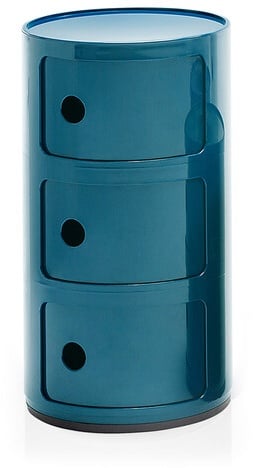 Kartell Container Componibili blau, Designer Anna Castelli Ferrieri, 58.5 cm