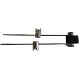 Licht-Idee Lichtidee 1 x Stabspot Lampenhalter für Seilsystem 125mm schwarz 12 Volt Led oder Halogen Seilspots Seilsystem