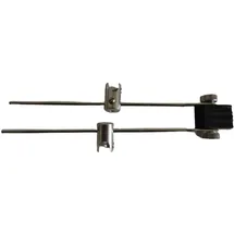 Licht-Idee Lichtidee 1 x Stabspot Lampenhalter für Seilsystem 125mm schwarz 12 Volt Led oder Halogen Seilspots Seilsystem