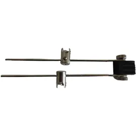 Licht-Idee Lichtidee 1 x Stabspot Lampenhalter für Seilsystem 125mm schwarz 12 Volt Led oder Halogen Seilspots Seilsystem